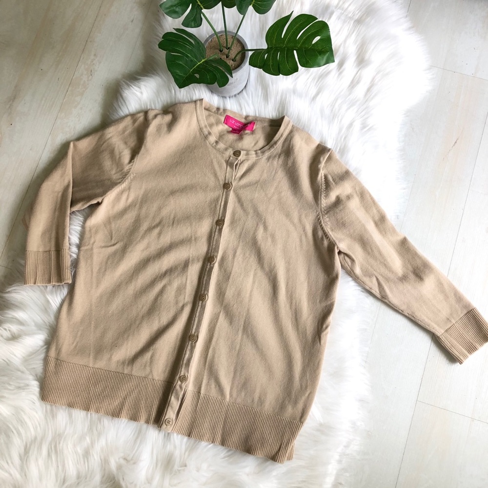 Like-New Liz Lange 3/4 Sleeve Maternity Cardigan M